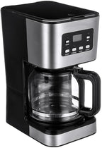 950W electric coffee machine 12 cups automatic drip coffee machine with coffee pot 220V automatic insulation function for home office use, WHITE