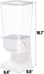 Peohud 2 Pack Cereal Dispenser Countertop, 5.5L Large Capacity Cereal Container Storage, Dry Food Dispenser for Rice, Grain, Nuts, Candies, Oatmeal, Beans, Snacks, Cat Food, Dog Food