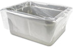 PanSaver RC Clear Liners for Easy Clean Up - Disposable Buffet Pan Liners, Ovenable up to 400F - Clear (Half Pan - Medium & Deep | 23 x 14 IN)