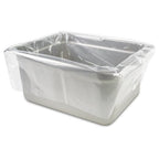 PanSaver Low Temperature Liners for Easy Clean Up - Disposable Buffet Pan Liners, Ovenable up to 220F - Clear (Half Pan - Medium & Deep | 23 x 16 IN)