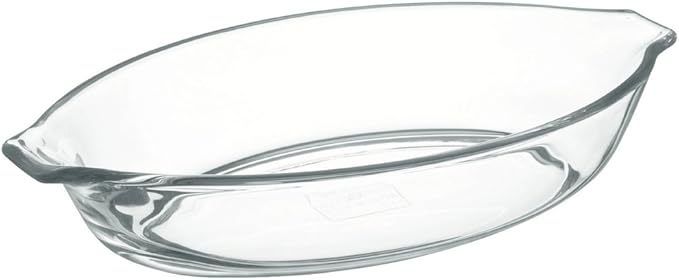 iwaki BC710 Heat Resistant Glass Au Gratin Dish, 1.5 x 7.7 inches (3.7 x 19.5 cm), 12.5 fl oz (340 ml)
