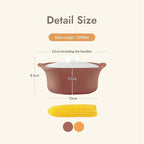 Silicone Multi-Steamer Made in Korea Microwave Steamer for Cooking & Reheating –BPA-Free Flexible & Durable (Maple Red, 40.58 fl oz)
