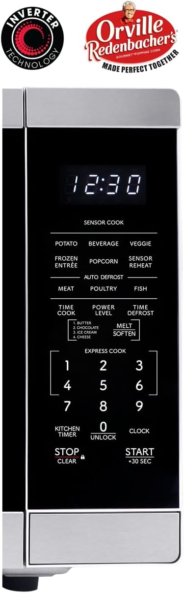 SHARP Countertop Microwave Oven with Removable 12.4" Carousel Turntable, 1100 Watt, 1.4 Cubic Feet, Stainless Steel
