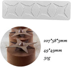 3D Hollow Leaf Fondant Lace Mold Multi Leaves Flower Candy Mold Chocolate Sugar Craft Cake Decoration Cupcake Top (H Darts_8.28 * 2.32 * 0.12inch)