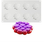 Silicone Mold for Baking Cakes,Soap Molds,Flower Shape Silicone Molds for Homemade French Dessert Mold for Pastry Chocolate,Jelly Chocolate Mold ＆ Ice Cube Tray (D_ Round Clouds Shape)