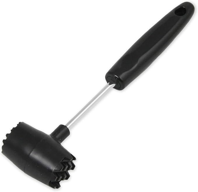 Chef Craft Select Meat Tenderizer, 9.5 inch, Stainless Steel/Black