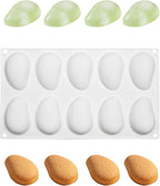 10 Cavity Silicone Mango Molds - Mangos Fruit Shaped Fondant Mold for Chocolate, Candy, Ice Cream, Mousse Cake, Soap, Resin, Lotion Bar, Ice Cube (Mango)