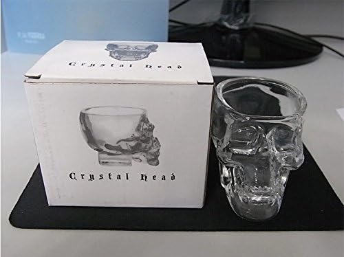 Kitchen & Dining Entertaining Glassware Drinkware Old Fashioned Glasses Skull Cup for Serving Scotch Whiskey Mixed Drinks (6)
