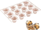 CANDeal Nonstick 12 Cups Popover Pan Muffin Cupcake Pan Yorkshire Pudding Baking Molds for Frittatas, Muffins, Quiches, Pudding Cakes Oven Baking