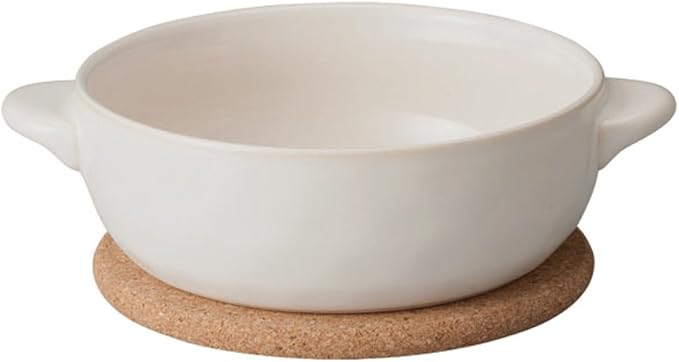 KINTO 23077 Hot Round Au Gratin, White, Oven, Microwave, Dishwasher Safe, Gift, Present