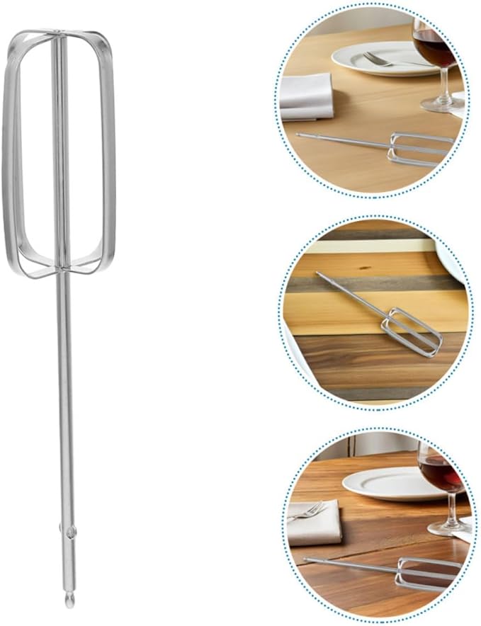 Garneck 4pcs Hand Mixer Replacement Beaters Attachments: Stainless Steel Whisk Accessories for Kitchen Egg and Dough Replacement Parts for Baking Cooking