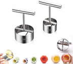 Vegetable & Fruit Corer, Veggie Corer Drill Fruit Core Remover Kitchen Tool, 2 Sizes Veggie Drill for Coring and Hollowing Out Zucchini, Pumpkin, Potatoes, Carrot, Apple, Pear, Tomato