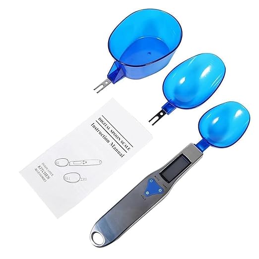 HERCHR Electronic Digital Spoon 500/0.1g Kitchen Scales Measuring Tool Food Scale Spoon Electronic Measuring Spoons Weight Scale Portable Spoon with Scale for Milk, Tea, Flour, Spices