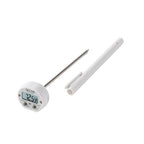Taylor Instant Read Digital Meat Thermometer for Grill, BBQ & Kitchen, NSF Approved, Fast Internal Temperature Readings, F/C Switchable Display, Battery Included, Pocket Sleeve Clip, White