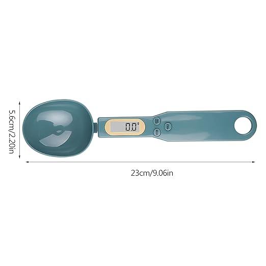 Spoon Digital Measuring Scale 500g 0.1g LCD, Dark Green