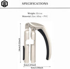 Imbibe & Indulge - Champagne Opener Tool - Zinc Alloy Champagne Opener with Non-Slip Handle and Easy Lever-Action - Champagne Accessories, Champagne Bottle Opener, Sparkling Wine Accessories Metal