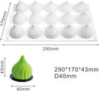 Cone Whirlwind Onion Silicone Cake Mold for Chocolate Mousse Pudding Dessert Bread Bakeware Pan Decorating (Onion C_11.6 X6.8 X1.72inch)