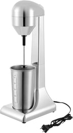 Electric Drink Mixer, Restaurant-Quality Retro Milkshake Maker & Milk Frother with 2 Speeds and 17 oz. Stainless Steel Cup, Smoothie Ice Cream Mixer for Commercial and Home