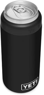 YETI Rambler 12 oz. Colster Slim Can Insulator for the Slim Hard Seltzer Cans, Black