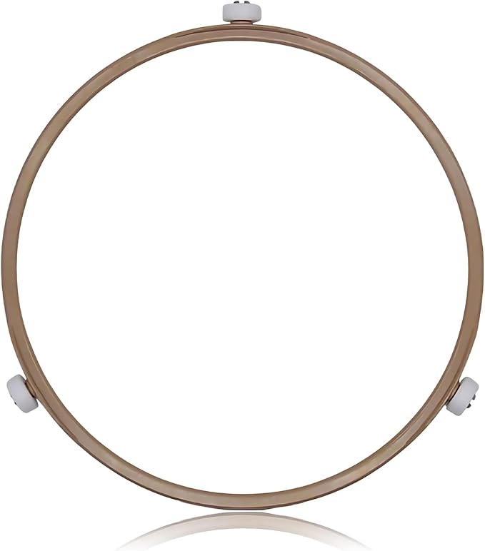 Microwave Turntable Ring Replacement 8.7-Inch Microwave Oven Spinner Replacement Parts with 3 Smooth Rollers Universal Fit for Most Microwaves