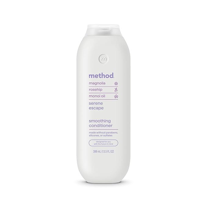 Method Smoothing Conditioner, Serene Escape, Magnolia + Rose Hip + Monoi Oil notes, 13.5oz