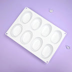 mostsom Silicone Molds Mousse Molds Silicone Chocolate Mold Silicon Oval Cake Moulds 3D Ellipse Shape Candy Truffle Baking Tray (C_ Big Oval)