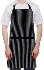 Syntus Apron for Men Women, Adjustable Cooking Kitchen Chef Aprons with 2 Pockets, Cotton/Polycotton/Polyester