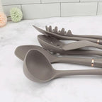 Kitchen Cookware Silicone Non-stick Cooking Tool Spatula Ladle Shovel Soup Utensils Set(D)