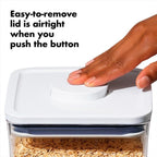 OXO Good Grips POP Container - Rectangle Tall 3.7 Qt, transparent