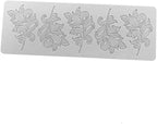 3D Hollow Leaf Fondant Lace Mold Multi Leaves Flower Candy Mold Chocolate Sugar Craft Cake Decoration Cupcake Top (A Leaf_11.92 * 4.2 * 0.12inch)
