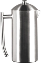 Frieling Double-Walled Stainless Steel French Press Coffee Maker - Brushed 36 oz (1 Liter) Insulated Coffee Press