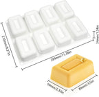 mostsom Silicone Molds Mousse Mold 3D Rectangle Shape Silicone Mold DIY Cake Mousse for Ice Cream Chocolate Pastry Art Pan Dessert Bakeware Cake Decorating Tool (E_ Big Rectangle)