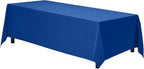 Gee Di Moda Rectangle Tablecloth - 90 x 156 Inch Royal Blue Table Cloth for 8 Foot Tables with Floor-Length Drop - Heavy Duty Washable Fabric for Holiday Party, Dinner, Weddings & Baby Shower