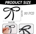 24 Pcs Black Bow Drink Markers,Drink Glasses Markers,Bow Charms, Wine Coquette Wine Glass Tags, Bar Tools Bow Acrylic Bowknot for Wedding Engagement Bachelorette Party Birthday