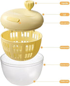 Simple Operation Salad Spinner for Efficiently Washing Your Favorite Vegetables (yellow)