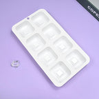 mostsom Silicone Molds Mousse Mold Square Silicone Candy Molds For Chocolate Truffle Mousse Cake Dessert Mold DIY Baking Mold Baking Tool 8-Cavity Butter Mould (H_ Small Square)