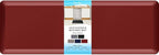 4/5 Inch Thick Kitchen Mats for Floor, StepRite Kitchen Rug for Standing Desk, Non-Slip, Thicker, Stain & Water Resistant, Comfort Anti Fatigue Floor Mat for Home, Kitchen, Office - Red,70 * 24''