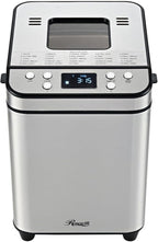 Rosewill 25-in-1 Automatic Bread Maker Machine with 3 Loaf Size up to 2 Lb, 700W High Power Dual Heater Bread Maker with BPA-free Nonstick Coating Pan, Max 15 Hours Delay Timer, Low Noise - Silver