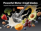 Immersion Blender Handheld Hand Blenders, 20 Speed & Turbo Mode Hand Held Blender, Heaviest Duty Copper Motor, Stainless Steel Blades, Milk Frother Wand, Whisk, 600ml Beaker, 500ml Chopper (Black)