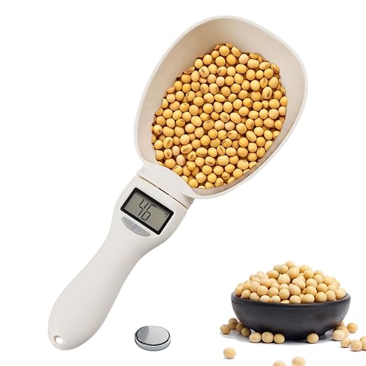 Digital Measuring Spoon Scale, Accurate Electronic Measuring Spoon with Conversion, Household Digital Measure Cup Scale with LED Display, Kitchen Food Scale Scoop for Weighing Baking Cooking (1)