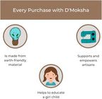 D'Moksha Homes Powder Blue Linen Cloth Placemats Set of 4-100% Pure Linen Hemstitch Placemats 14 x 19 Inch - Classic Hemstitch Table Place Mats for Winter - Handcrafted and Machine Washable