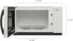 Beautiful 1.1 Cu Ft 1000W Sensor Microwave Oven – Compact Countertop with Smart Sensor Cooking, 10 Power Levels & Easy Clean Interior – Perfect for Quick Meals, Office & Holiday Hosting