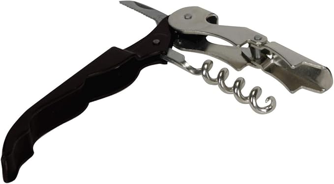 Thirsty Rhino Anggur Double Hinged Waiter's Corkscrew (Set of 4) (Black)