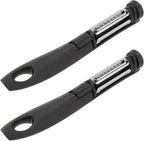 GALPADA Multifunctional Potato Grater and Fruit Paring Tool, 2pcs Food Peeler Set with Stainless Steel Blades for Kitchen Vegetable Shredding and Fruit Slicing