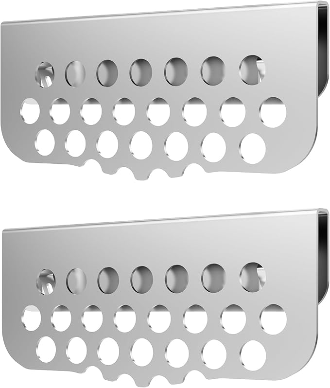 BBQ Tider Griddle Blocker Grease Gate for Blackstone Cooking Tools, 2Pack Grilling Goalie Bbq Mesh Screen Compatible with Many Griddle Accessories(Not For Old-style Long Hook 17" and 22" Blackstone)