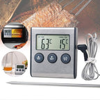 Meichoon Meat Thermometers for Cooking,Timer Probe Food Thermometer,Grilling Meat BBQ and Water Milk Wine Liquid Temperature with Probe