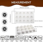 3D Truffle Ball Shape Sphere Silicone Baking Mold for Mousse Cake French Dessert Mold for Pastry Chocolate Soap Ice Cream 15 Cavity