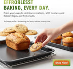 NutriChef 10-Piece Nonstick Kitchen Oven Baking Pans - Premium & Stylish Non-Stick Carbon Steel - Commercial Grade Restaurant Quality Metal Bakeware with Silicone Handles - Easy to Clean, NCSBS10S