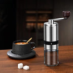Manual Coffee Grinder - 6 Adjustable Coarseness Settings, Hand Coffee Grinders, Portable Manual Coffee Bean Grinder for Moka pot, French Press, Drip, Espresso, Gift (Small)