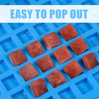 Square Silicone Candy Molds - Mini Silicone Molds for Hard Candy, Chocolate, Gummy, Caramel, Ganache, Ice Cubes (3)